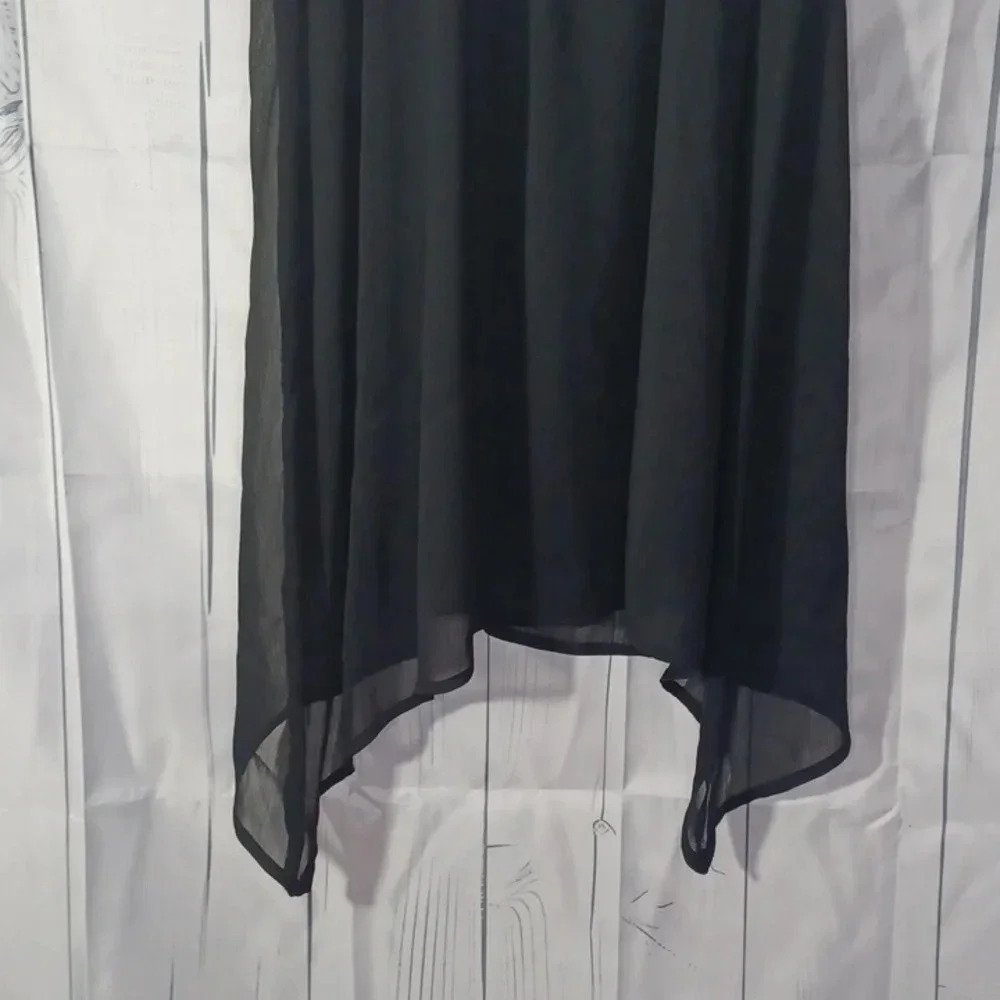 No Boundaries Sleeveless Halter Style Chiffon black dress - Picture 3 of 5